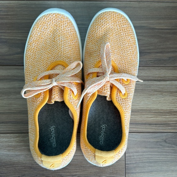 All Birds Sz 9   Yellow  Worn 1 time. - Picture 2 of 5